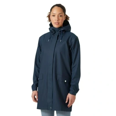 Abbildung von Helly Hansen W MOSS Regenjacke / wasserabweisende Jacke, Damen, Größe: Large, Blue