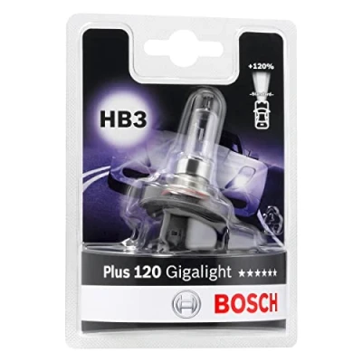 Abbildung von Bosch HB3 Plus 120 Gigalight Lampe 12 V 60 W P20d 1 Stück