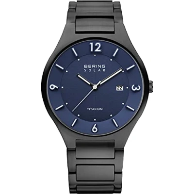 Abbildung von BERING Herren Uhr Solar Movement Collection mit Titan und Saphirglas 14440 727