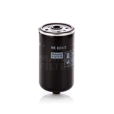Abbildung von MANN FILTER WK 824/2 Kraftstofffilter Anschraubfilter HYUNDAI: Getz, SANTA FE 2, H 1 Van, KIA: Magentis II, SORENTO 1, RIO 2