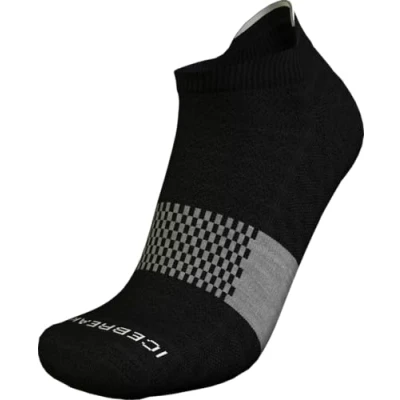 Abbildung von Icebreaker Merino Herren Multisport Light Cushion Micro Socken, Schwarz/Snow/Metro Heather, Medium