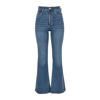 Abbildung von Urban Classics HIGH Waist Flared Jeans, Damen, Größe: 29, Midstone washed