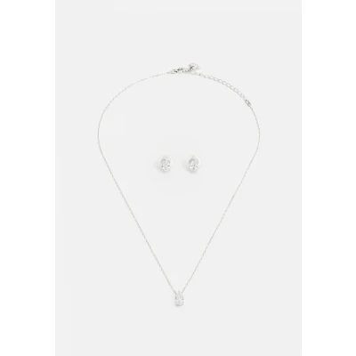 Abbildung von Swarovski Attract Set, Tropfenschliff, Weiß, Rhodiniert