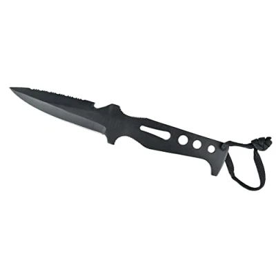 Abbildung von Seac Tajaman, Tauchmesser 95 mm aus teflonbeschichtetem Edelstahl, schwarz, für das Speerfischen und zum Tauchen