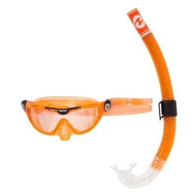Abbildung von AQUALUNG Combo Mix , Tauchmaske + Schnorchel für Tauchen, Wassersport und Schnorcheln Kinder ab 4 Jahren mit UV Schutz, Silikondichtung beschlag leckagefreien Gläsern Jungen &amp; Mädchen