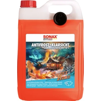 Abbildung von SONAX AntiFrost+KlarSicht bis 18 C Sweet Home (5 Liter) schneller, schlierenfreier und effektiver Scheibenreiniger für den Winter Art Nr. 01365050, braun