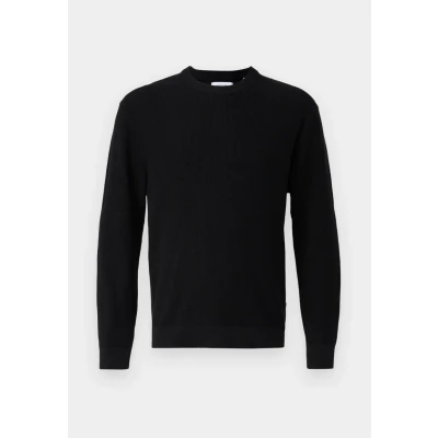 Abbildung von Only &amp; Sons Onstony Waffle CREW Strickpullover, Herren, Größe: Small, Black
