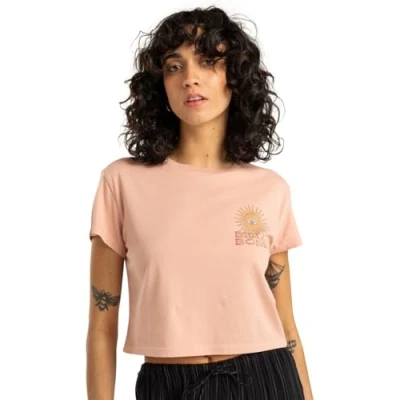 Abbildung von Billabong Damen Vibes Around T Shirt, Rosa Bud, M