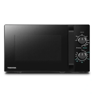 Abbildung von Toshiba MW2 MG20PF(BK)/GE Mikrowellenherd 800 W mit knuspriger Grill &amp; Kombigarfunktion, 5 Leistungsstufen, 1000 Grillleistung, Schwarz