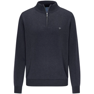 Abbildung von FYNCH HATTON Herren Cardigan zip Strickjacke, Navy, 3XL EU