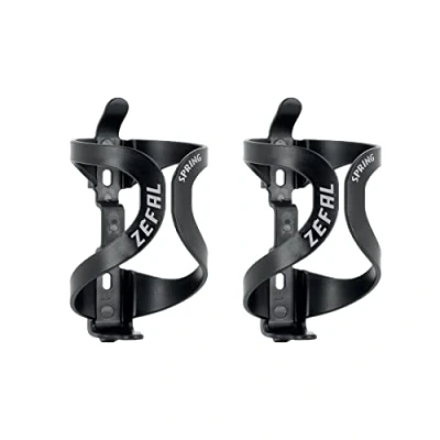 Abbildung von ZEFAL Pack Spring Schwarz Doppelpack Flaschenhalter für Ihren Rahmen Leichter und haltbarer Fahrrad Rennrad Mountainbike