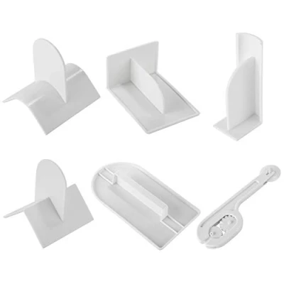 Abbildung von Soleebee 6 Teiliges Glätter für Fondant Kuchen Glätten Werkzeug Cutter mit Sharp Kantenschneider, Torten Werkzeuge Modellierwerkzeug Polierer Deko