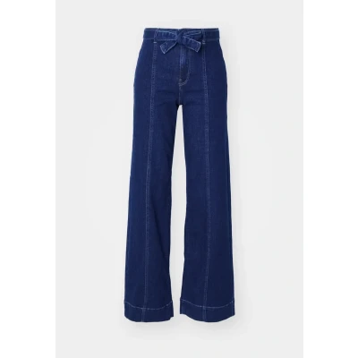 Abbildung von ONLY Onlmadison Blush WIDE BELT Jeans Relaxed Fit, Damen, Größe: Mx34, Dark blue denim