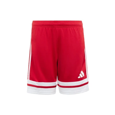 Abbildung von adidas Performance Unisex kurze Sporthose für Kinder, Größe: 116, Team power red white