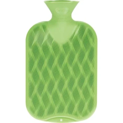 Abbildung von fashy Wärmflasche Wellenkaro, 2,0L, grün