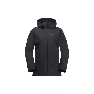 Abbildung von Jack Wolfskin Fernblick 2L W Regenjacke / wasserabweisende Jacke, Damen, Größe: XL, Black