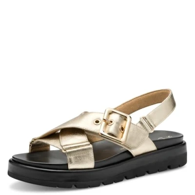 Abbildung von Marco Tozzi Plateausandalette, Damen, Größe: 41, Gold Schuhe