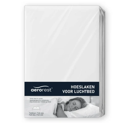 Abbildung von AeroRest Spannbetttuch für Queen Size Luftbett 100% Baumwolle 137 x 203 210 cm