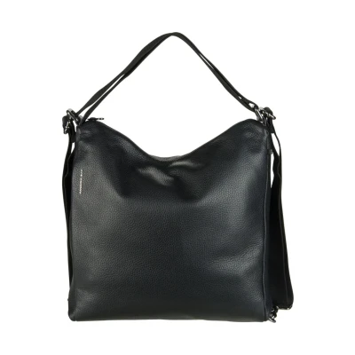 Abbildung von Mandarina Duck Mellow HOBO Umhängetasche, Damen, Größe: One Size, Black
