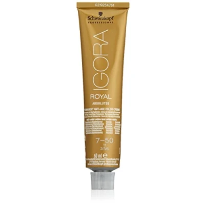 Abbildung von Schwarzkopf Professional Igora Royal Absolutes 60 ml 7 50 Mittelblond Gold Natur