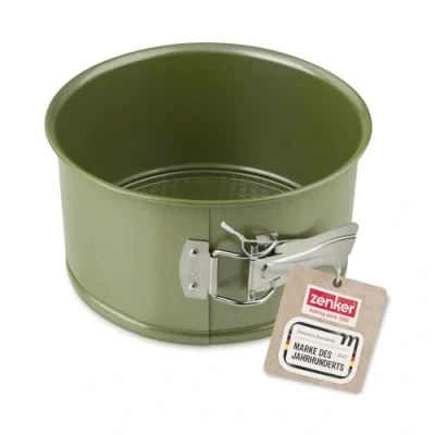 Abbildung von Zenker Springform Ø 18 cm mit sehr hohem Rand Ressourcenschonende und klimaneutrale Backform 18er Kuchenbackform veganer Antihaftbeschichtung