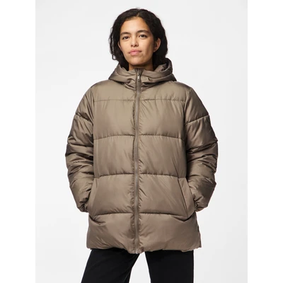 Abbildung von Pieces Wattierte Pcmaddie Winterjacke, Damen, Größe: XXL, Morel