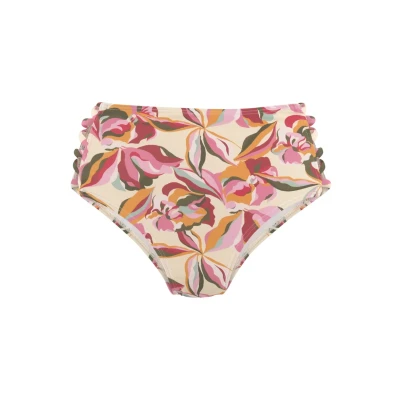 Abbildung von s.Oliver Highwaist Bikinihose, Damen, Größe: 34, Creme bedruckt