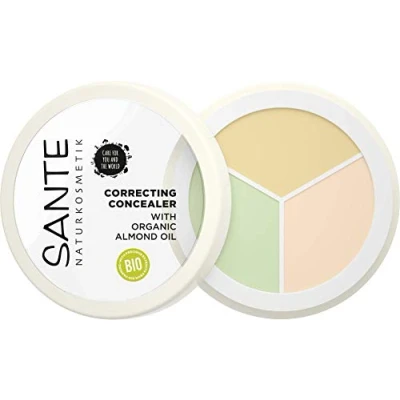 Abbildung von SANTE Naturkosmetik Correcting Concealer 3in1, 3 Farbnuancen zur Abdeckung von Schatten &amp; Makeln, Vegan, 6g