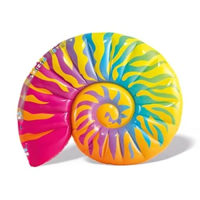 Abbildung von Intex 58791EU Aufblasbare Luftmatratze Muschel, Vinyl, Mehrfarbig, 157x127x25 cm