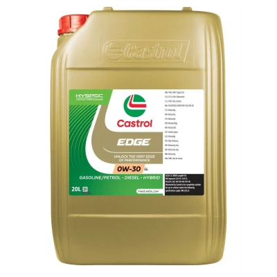 Abbildung von Castrol EDGE LL 0W 30 20l Motoröl 15F9BA AUDI: A5 B8 Coupe, Q3, A4 Avant, VOLKSWAGEN: Golf 4, 5, 7, BMW: 3 Saloon, Touring, 5 Saloon