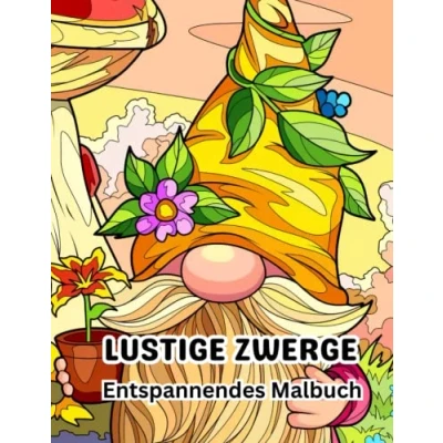Abbildung von Lustige Zwerge Entspannendes Malbuch: Ein Malbuch für Erwachsene und Kinder mit lustigen, skurrilen schönen Gnomen zum Stressabbau zur Entspannung