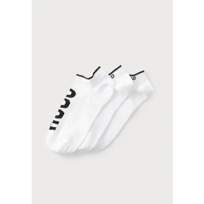 Abbildung von HUGO LOGO 3 PACK Socken, Herren, Größe: 39 42, White