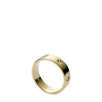 Abbildung von Fossil Sutton Ring goldcoloured, Damen, Größe: 56, Gold coloured