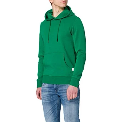 Abbildung von JACK &amp; JONES Mens JJEBASIC Sweat Hood NOOS Hooded Sweatshirt, Verdant Green/Fit:REG, L/