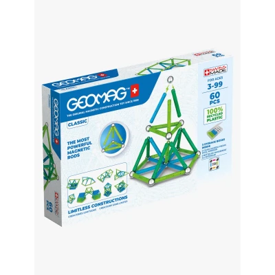 Abbildung von Geomag™ Magnetspielbausteine »GEOMAG™ Classic, Recycled«, (60 St.), aus recyceltem Material; Made in Europe