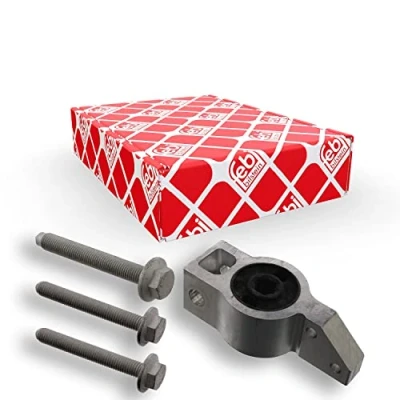 Abbildung von febi BILSTEIN 45892 Querlenkerlager mit Befestigungsmaterial Plus Vorderachse rechts, unten, hinten Gummimetalllager VOLKSWAGEN: GOLF 6, Touran I
