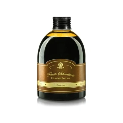 Abbildung von Octopus Fluids Füllhaltertinte in praktischer Nachfüllflasche,Schreibtinte für Füllhalter,Füllertinte,Kalligraphie Tinte Bronze 250ml