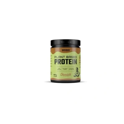 Abbildung von WEIDER Plant Based Protein, veganes Proteinpulver für leckere Shakes mit hochwertigem pflanzlichen Eiweiß, 3 pflanzliche Proteinquellen, vegane Whey Alternative, 23 g Protein pro Shake, Schoko, 450