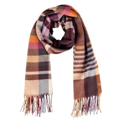 Abbildung von camel active MIT Elemente Schal, Damen, Größe: One Size, Plum check