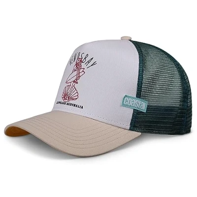 Abbildung von Coastal Venus Bay (White) Trucker Cap Meshcap Kappe Mütze Cappy Caps