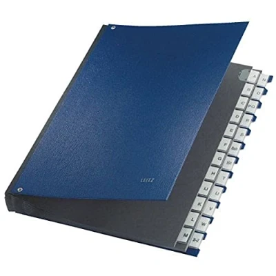 Abbildung von Leitz 59240035 Pultordner (A Z, 24 Fächer, PP) blau