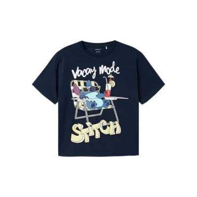 Abbildung von Name it Stitch Tshirt print für Kinder, Größe: 116, Navy blazer