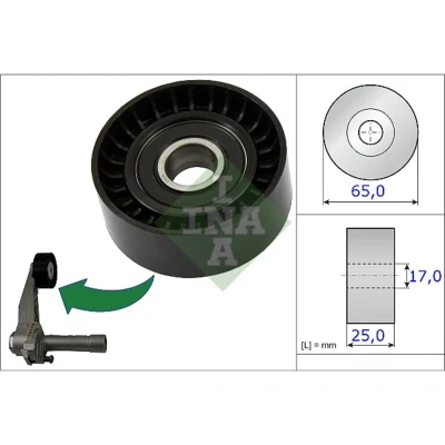Abbildung von INA 531 0866 10 Spannrolle CITROËN: C4 Grand Picasso 2, Spacetourer, Coupe, PEUGEOT: 208 I Hatchback, 3008 I, 508 Saloon