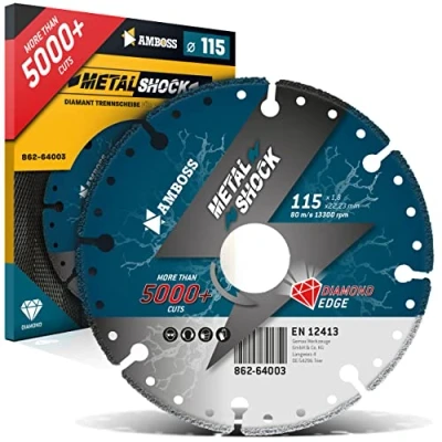 Abbildung von Amboss Diamant Trennscheibe Metal Shock 5000+ für Metall/Stahl/Inox 115 x 1,8 22,23 mm