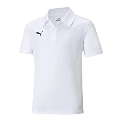 Abbildung von puma Unisex Kinder Teamliga Sideline Polo Jr Shirt, White Black, 128 EU