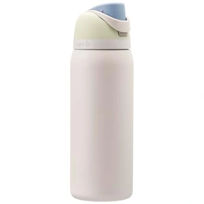 Abbildung von Owala FreeSip Isolierte Edelstahl Trinkflasche mit Strohhalm, 945 ml BPA frei, optimal für Sport, Fitness, Outdoor und Reisen, Iced Breeze
