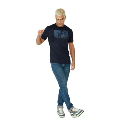 Abbildung von Armani Exchange Herren 5 Pocket Slim Denim Jeans, Mittlere Waschung, leichte Nähte, Stretch Baumwolle, 50