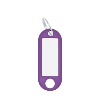 Abbildung von WEDO 262811808 Schlüsselanhänger zum Beschriften violett 100 Stück mit Ring