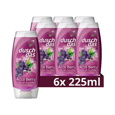 Abbildung von Duschdas Duschgel Acai Berry Duschbad mit Fresh Energy Duftformel sorgt für einen erfrischenden Start in den Tag 6 x 225 ml