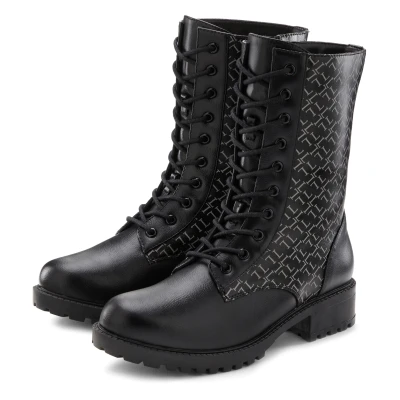 Abbildung von LASCANA Stiefelette, mit modischem Druck, Stiefel, Boots VEGAN